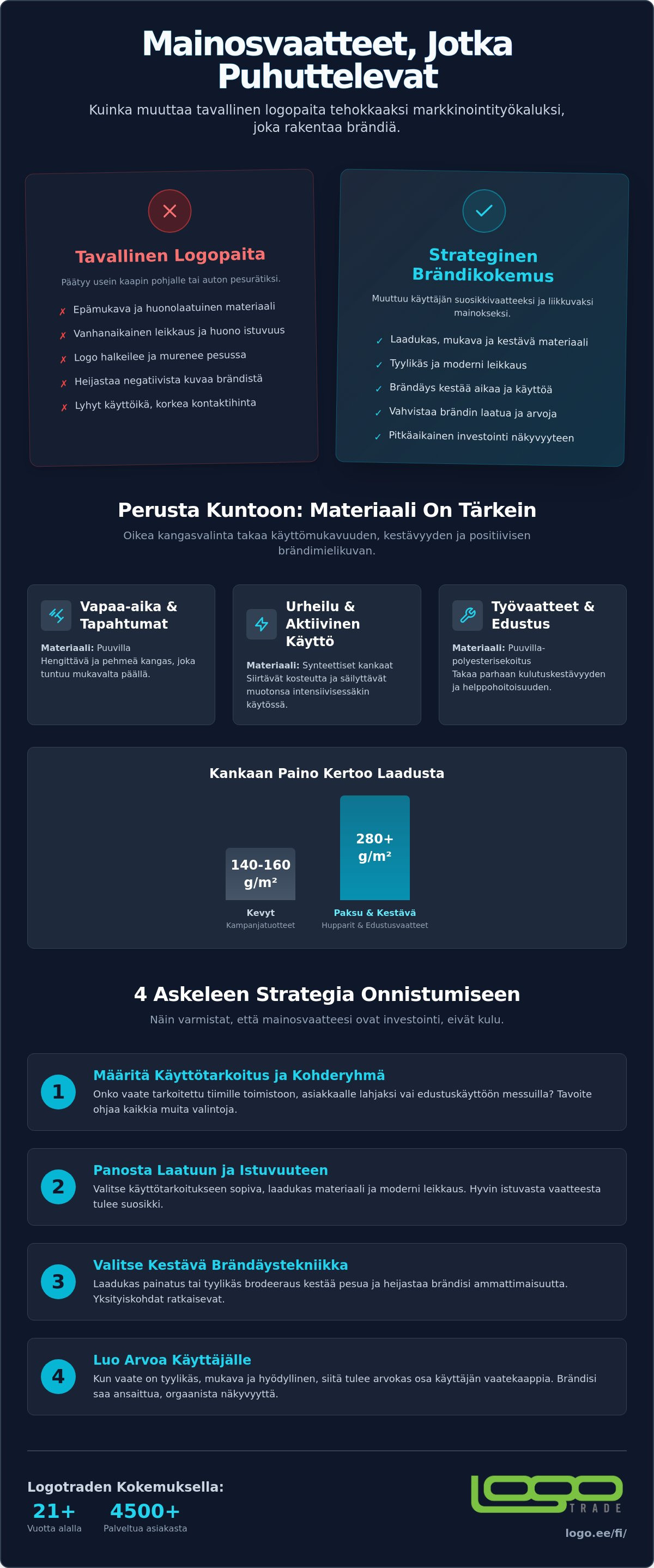 Mainosvaatteet, jotka puhuttelevat