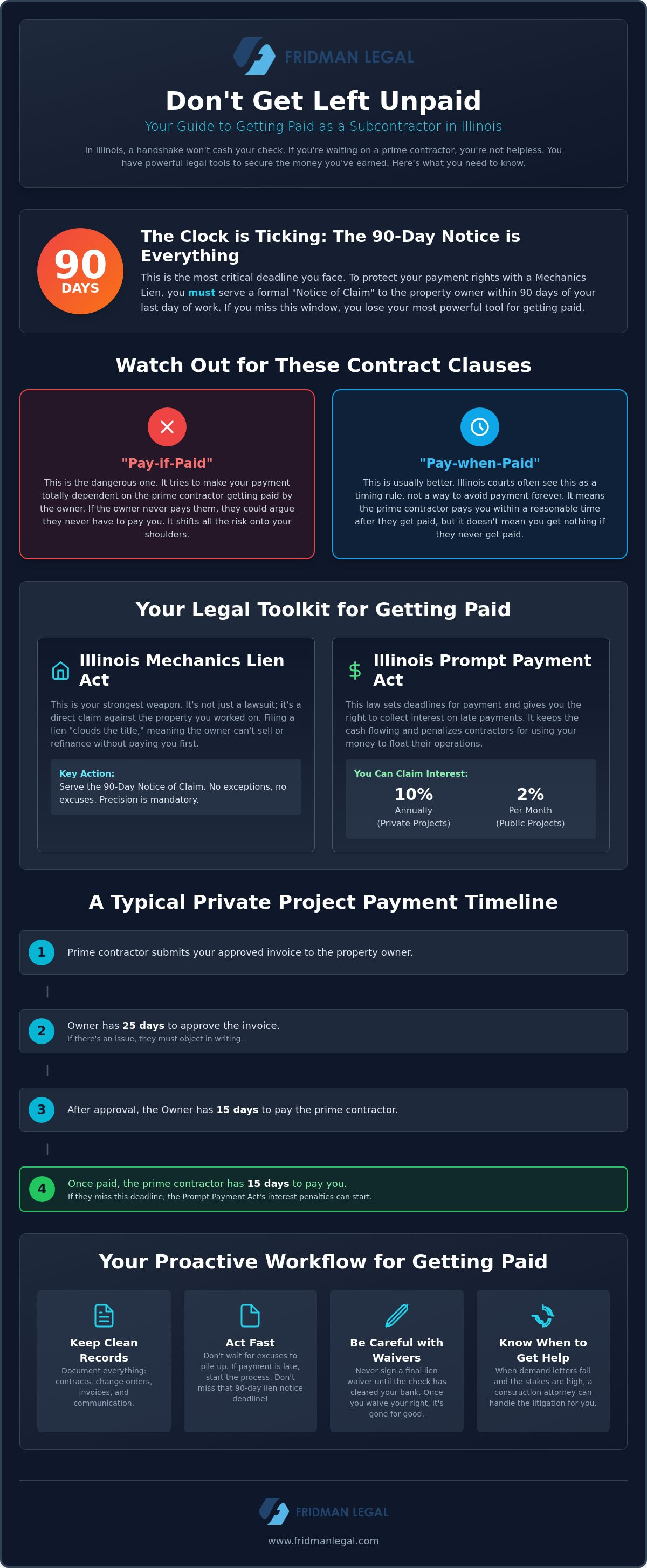 Getting paid as a subcontractor in Illinois