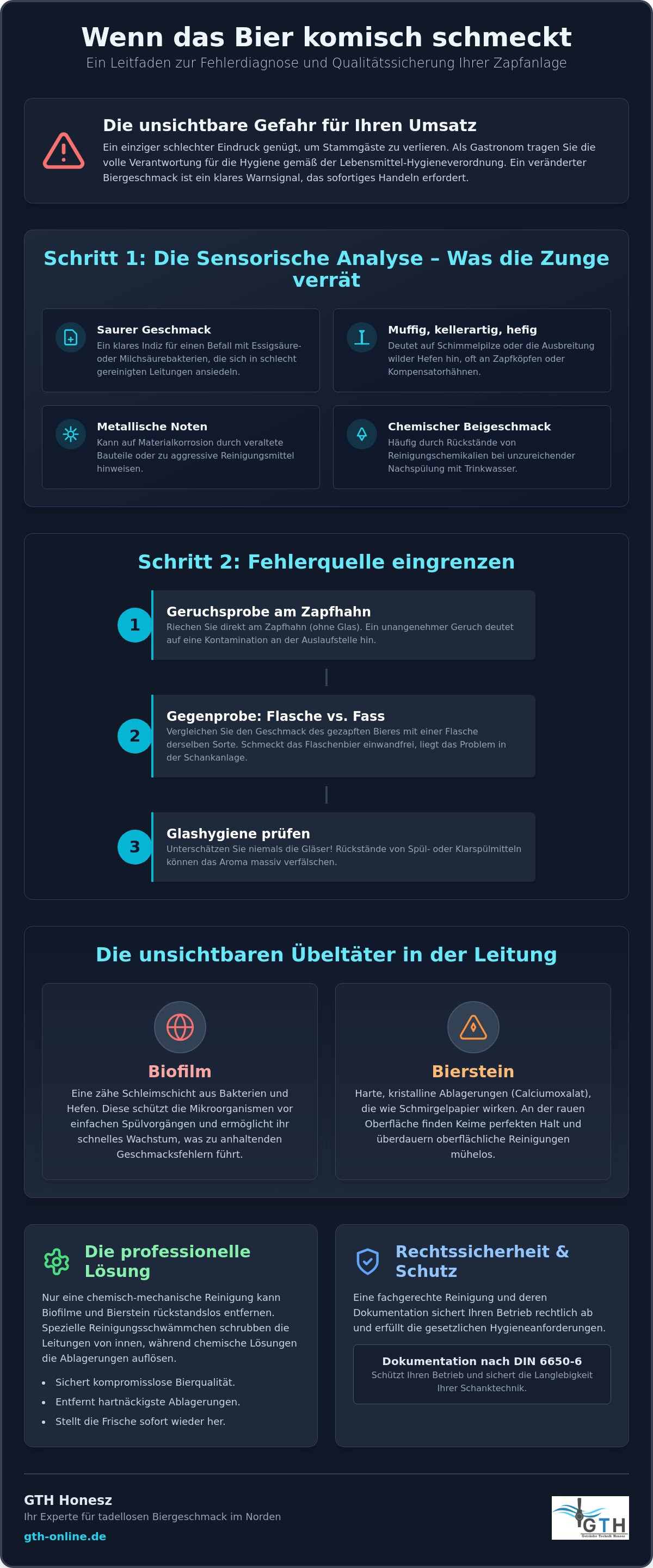 Bier schmeckt komisch Zapfanlage