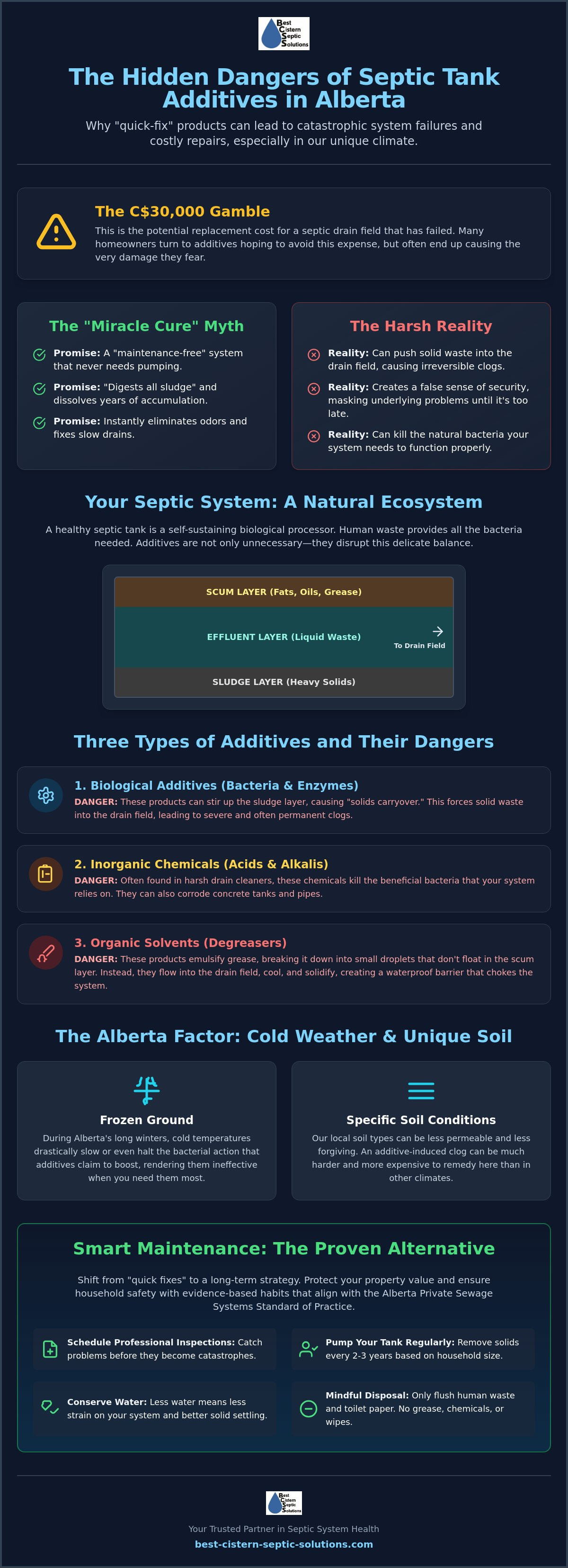 Septic tank additives alberta