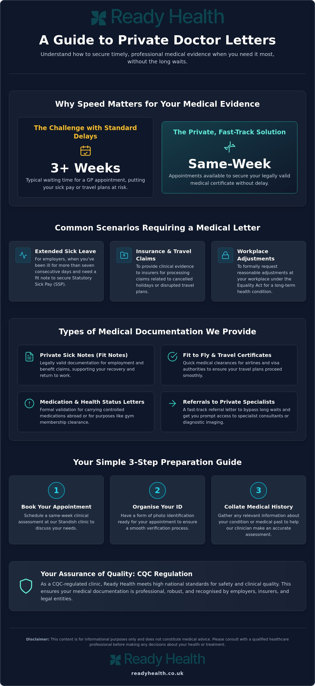 Private doctor letter Wigan