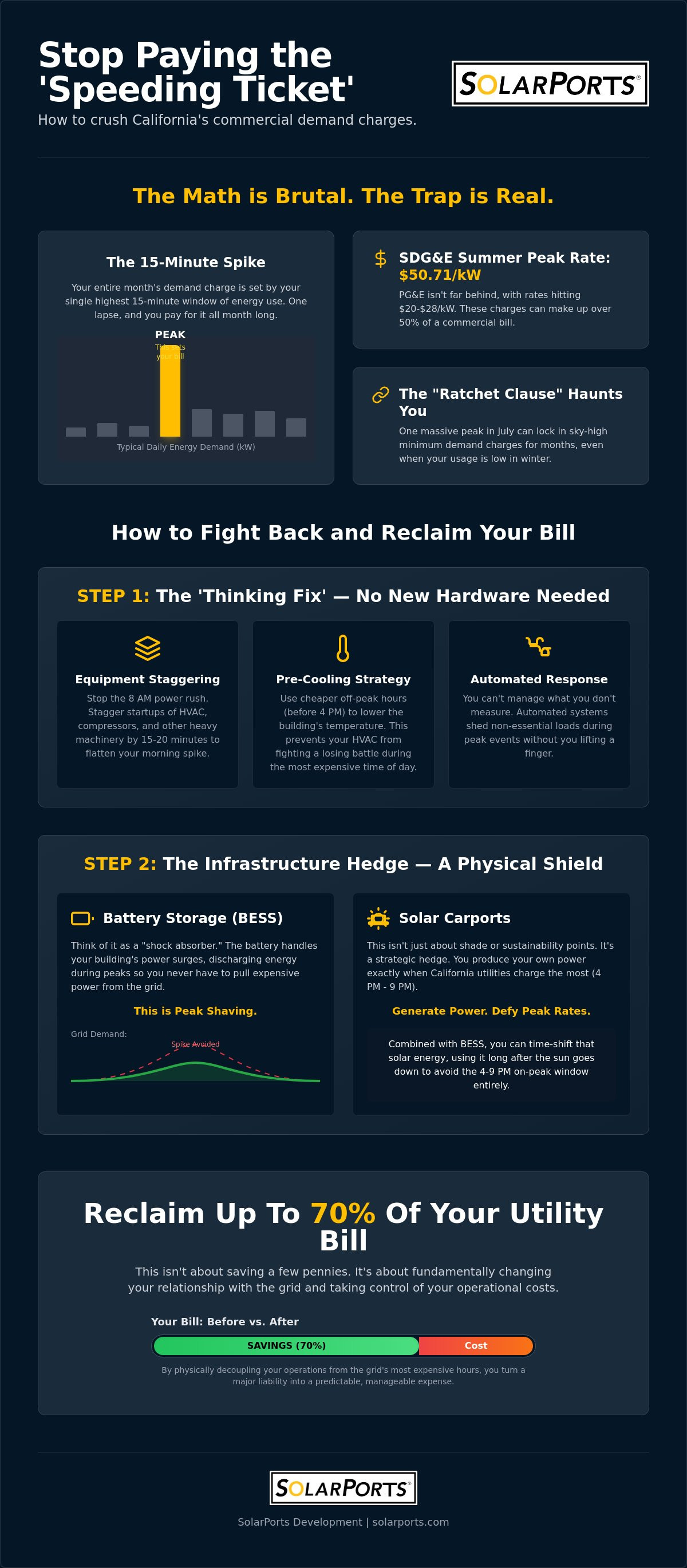 How to reduce commercial electricity demand charges