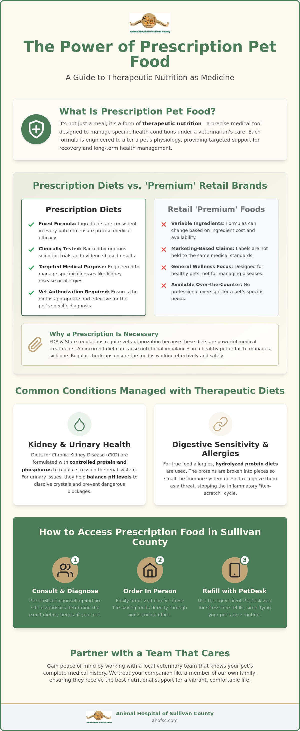 Prescription pet food Sullivan County