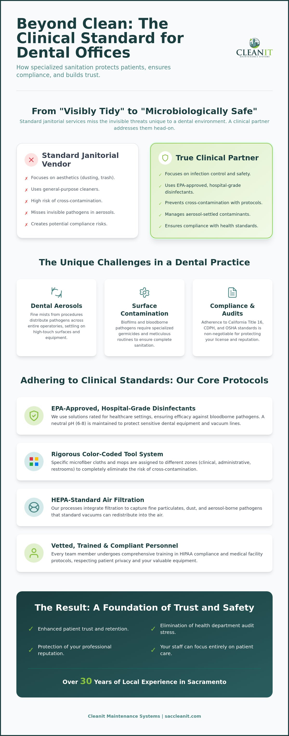 Dental office cleaning Sacramento