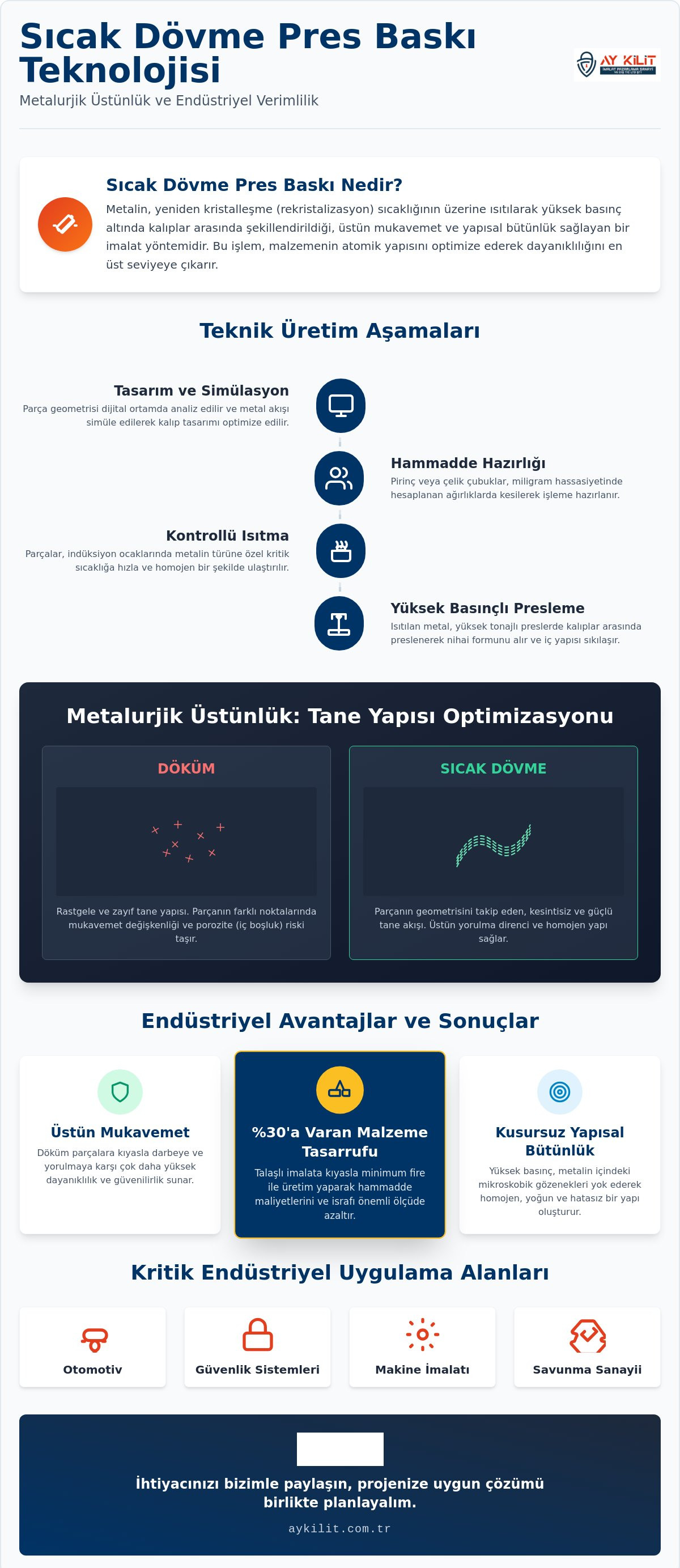 Sıcak dövme pres baskı