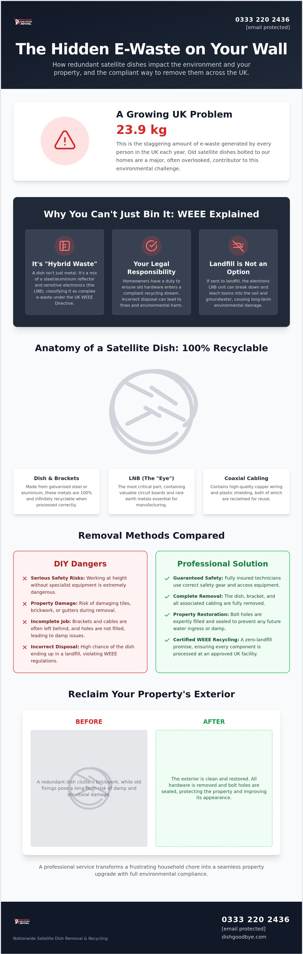 Satellite dish recycling manchester