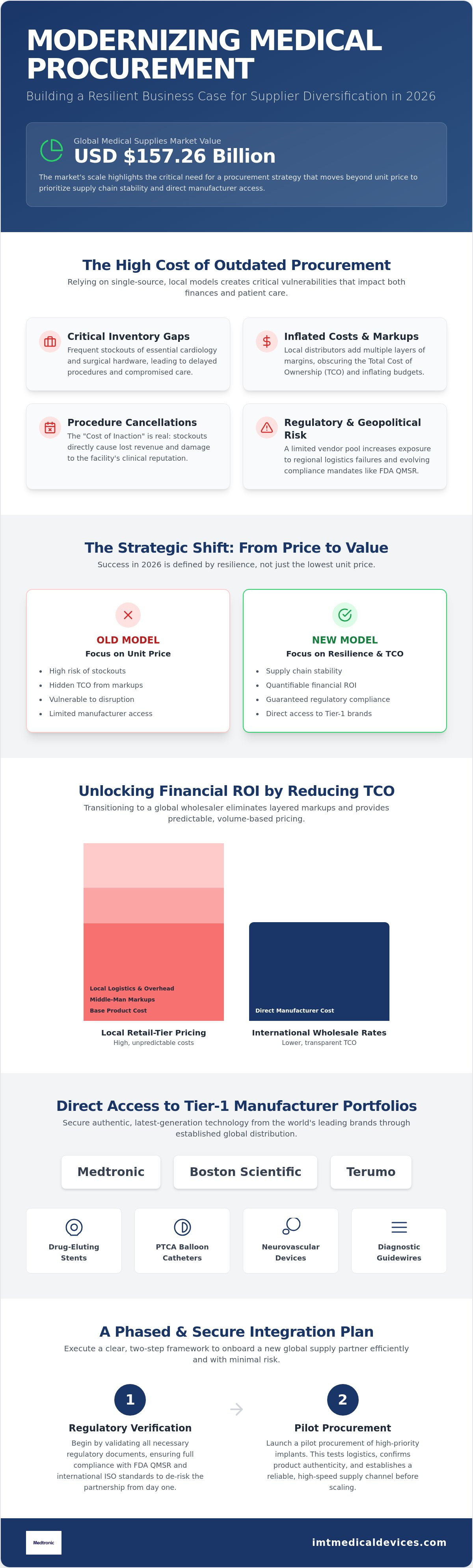 Building a business case for a new medical supplier