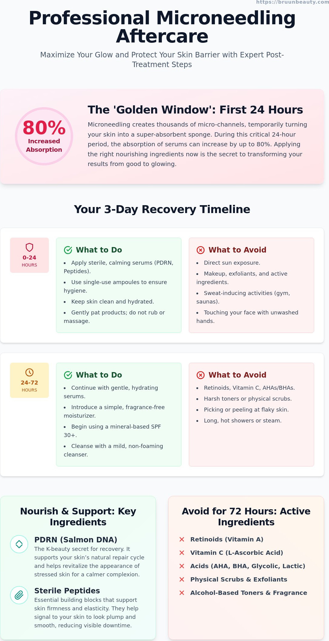 Microneedling aftercare serum