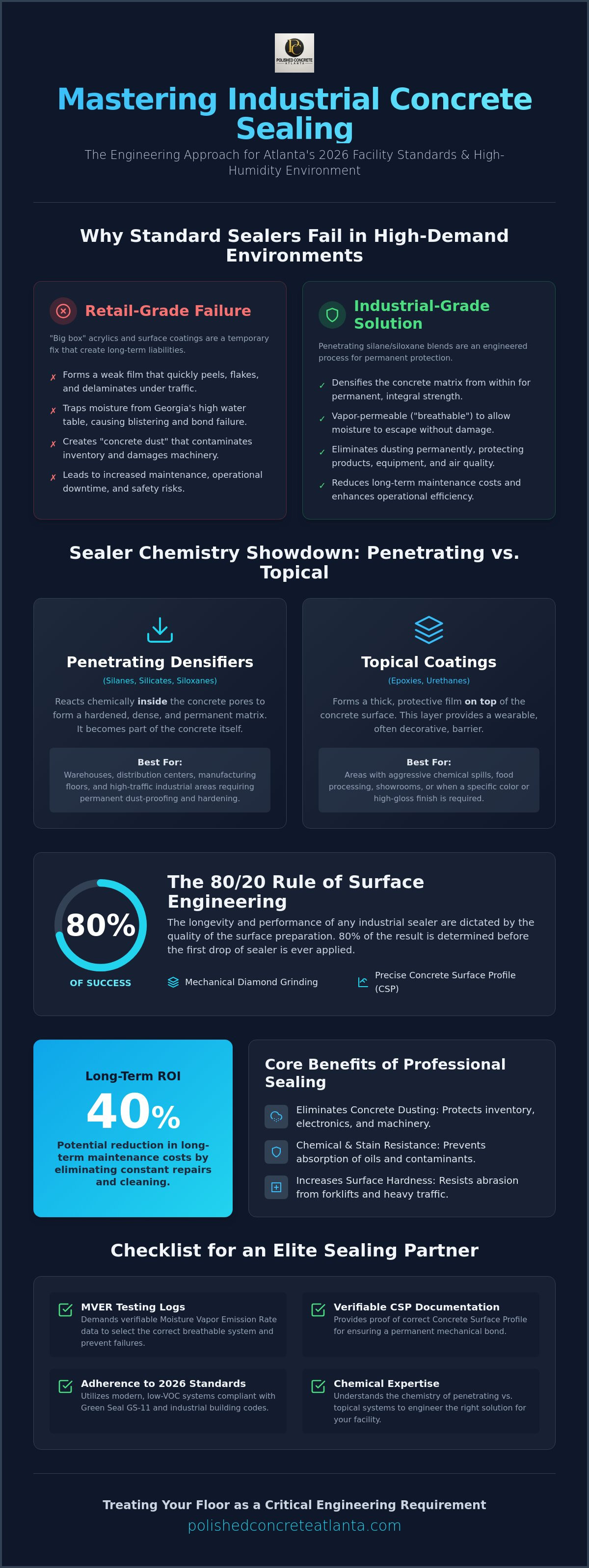 Concrete sealer application Atlanta