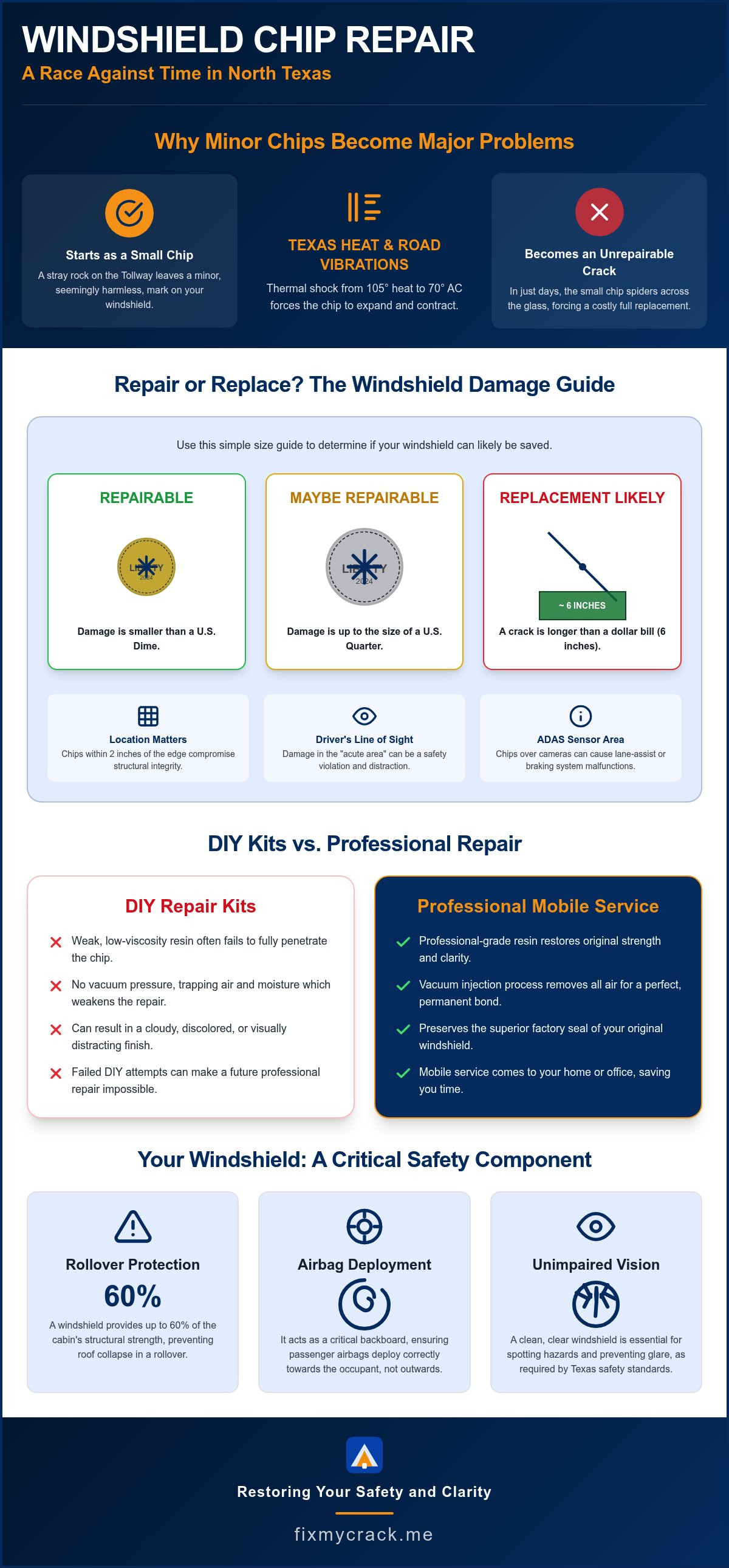Windshield chip repair