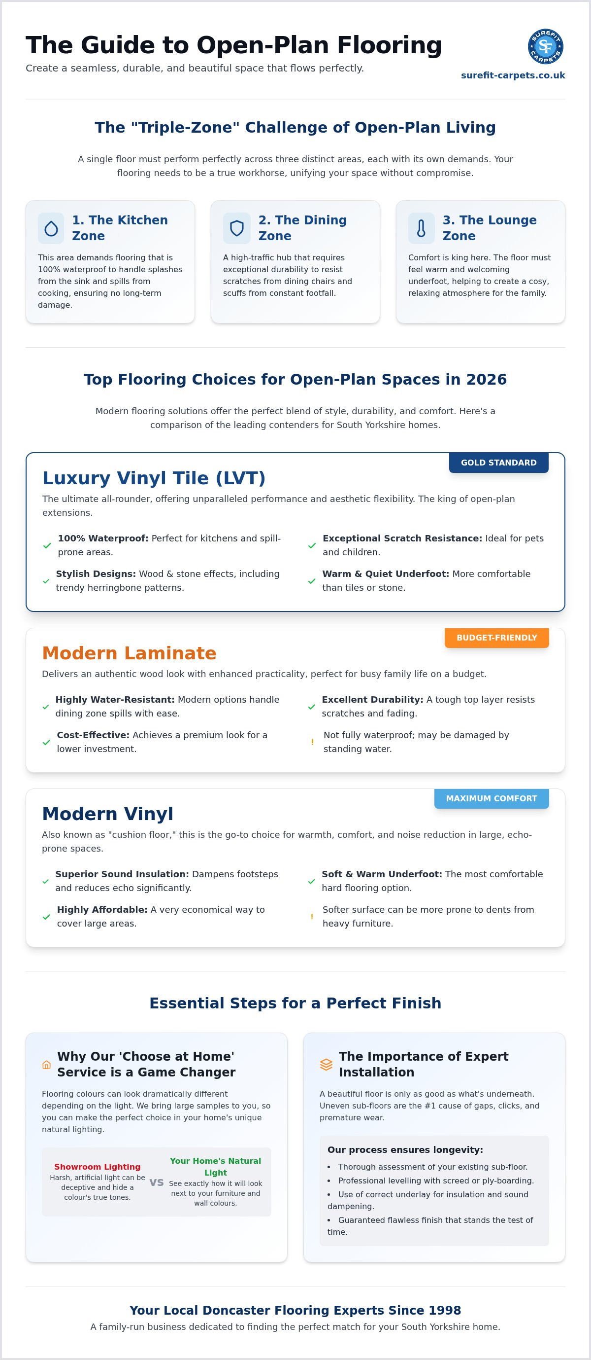 Best flooring for open plan living