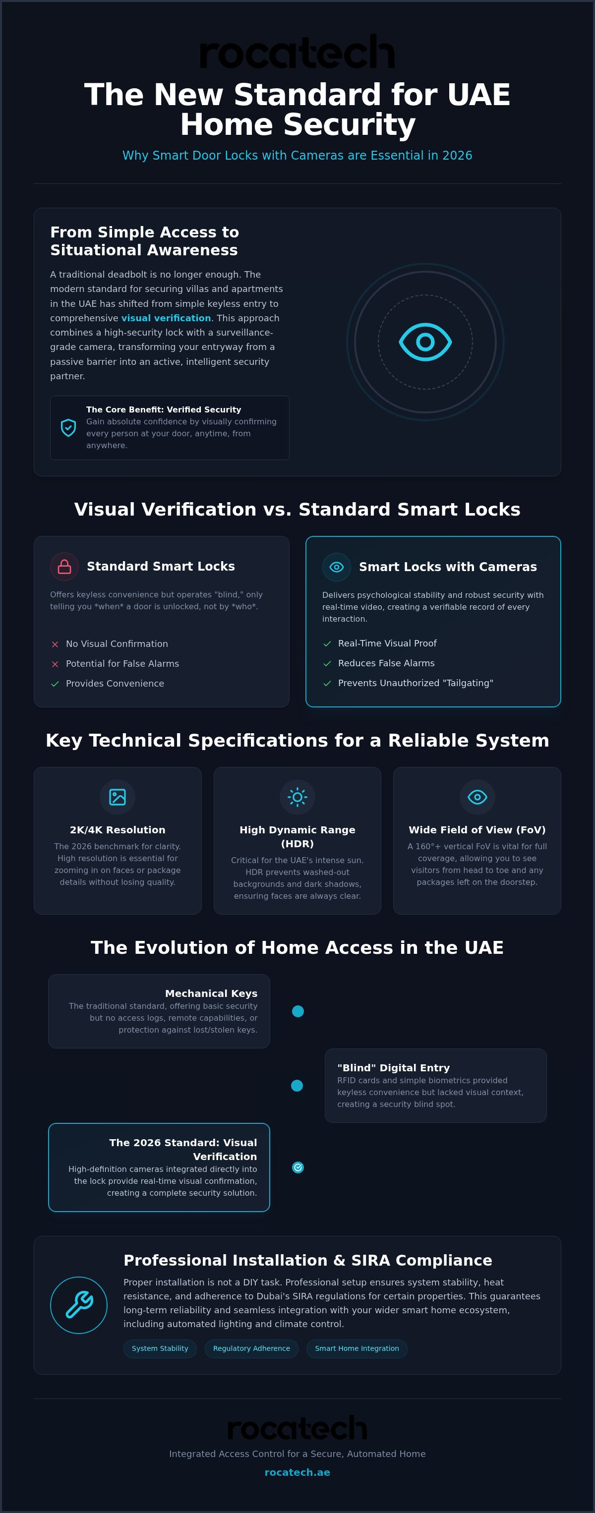 Smart door lock with camera uae