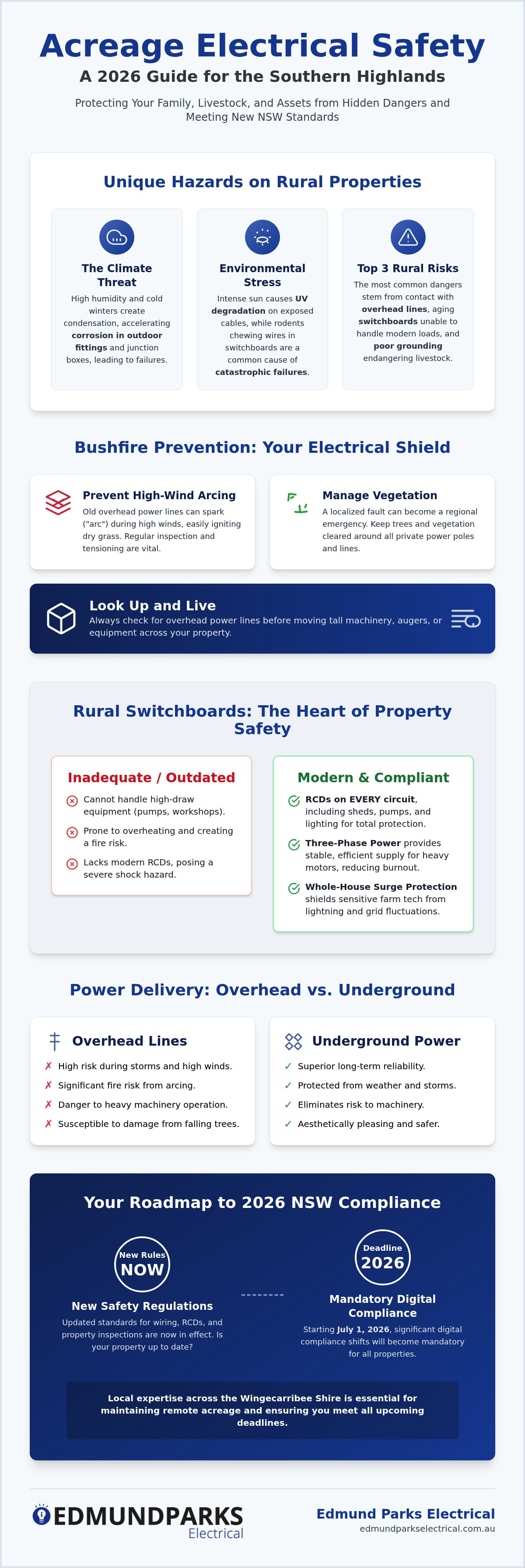 Electrical safety for rural properties Southern Highlands