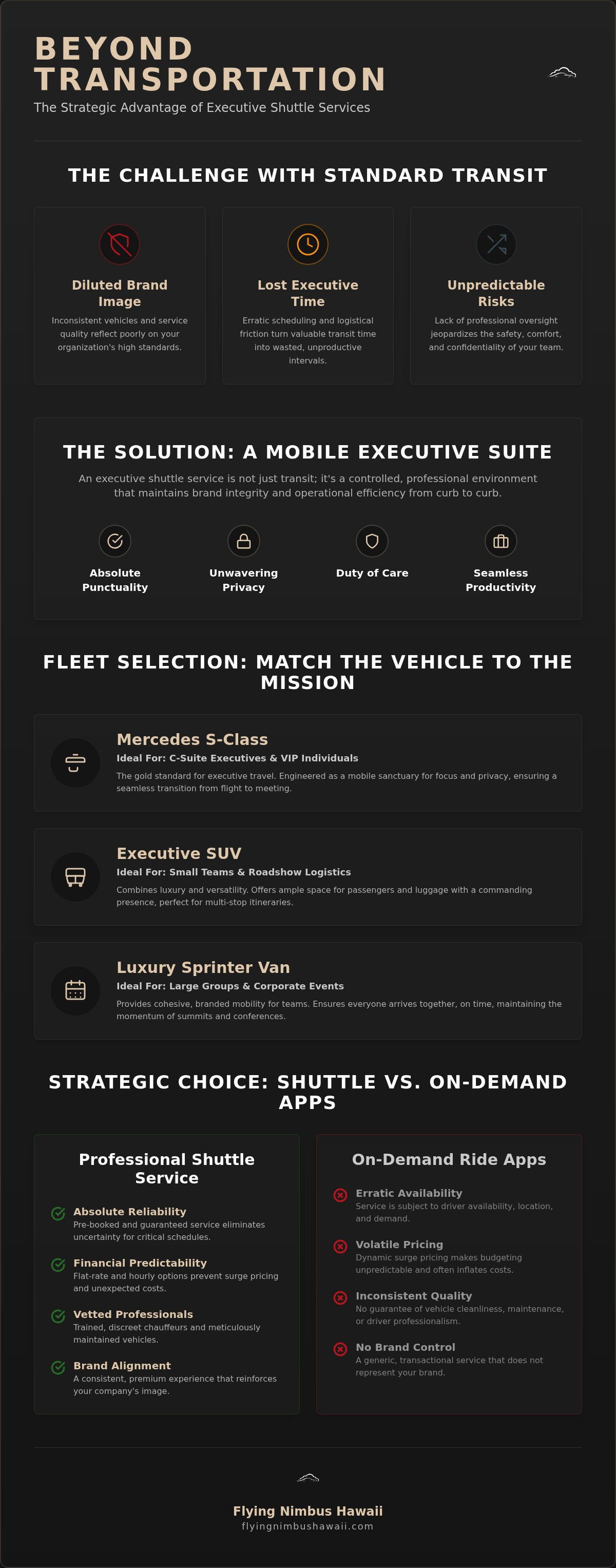 Corporate car service Honolulu