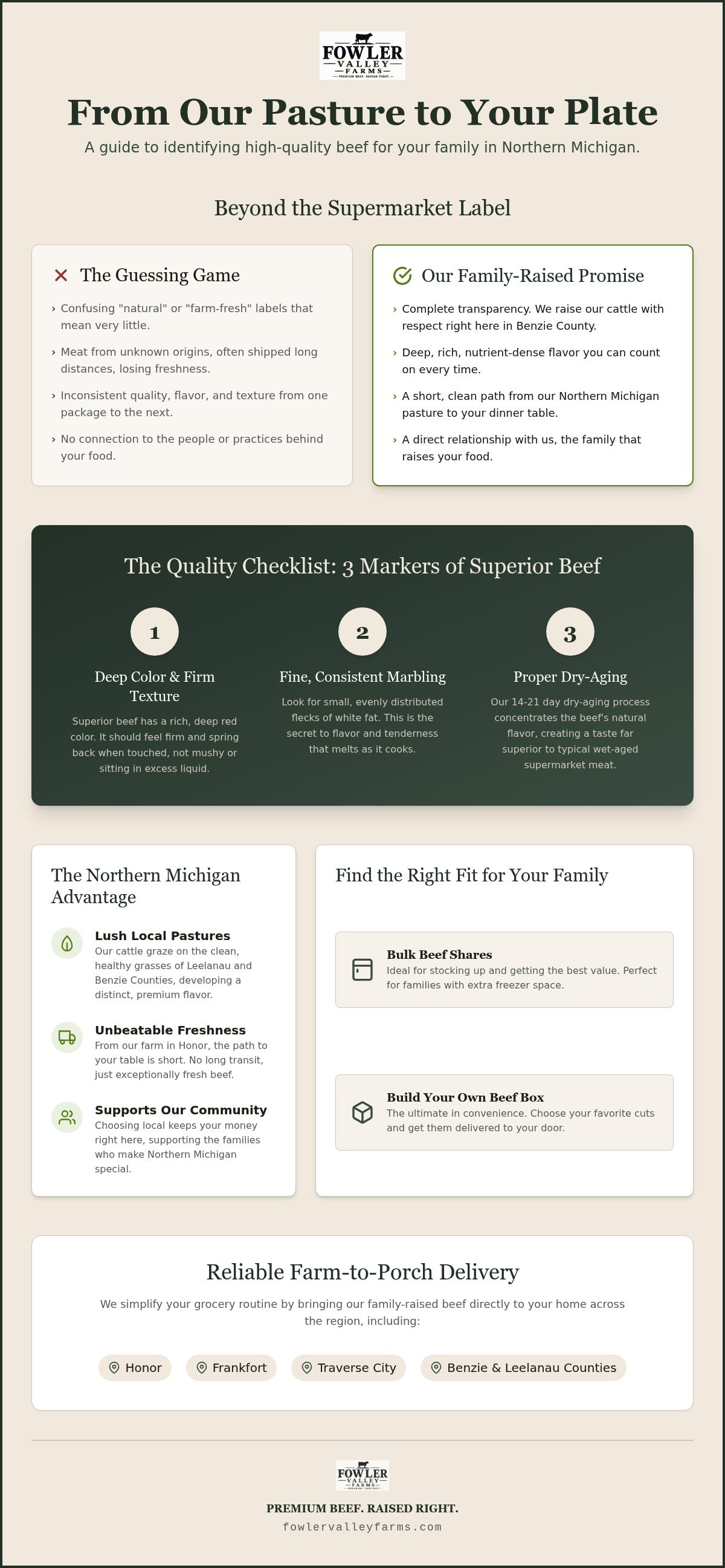 High quality beef for families