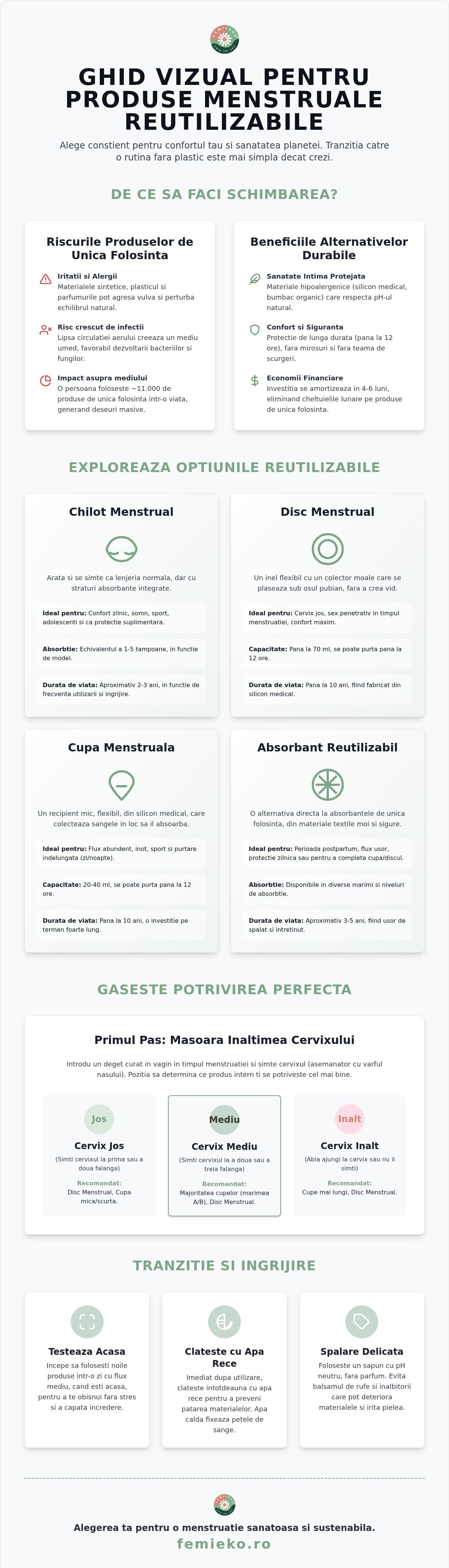 Alegere produse menstruale reutilizabile