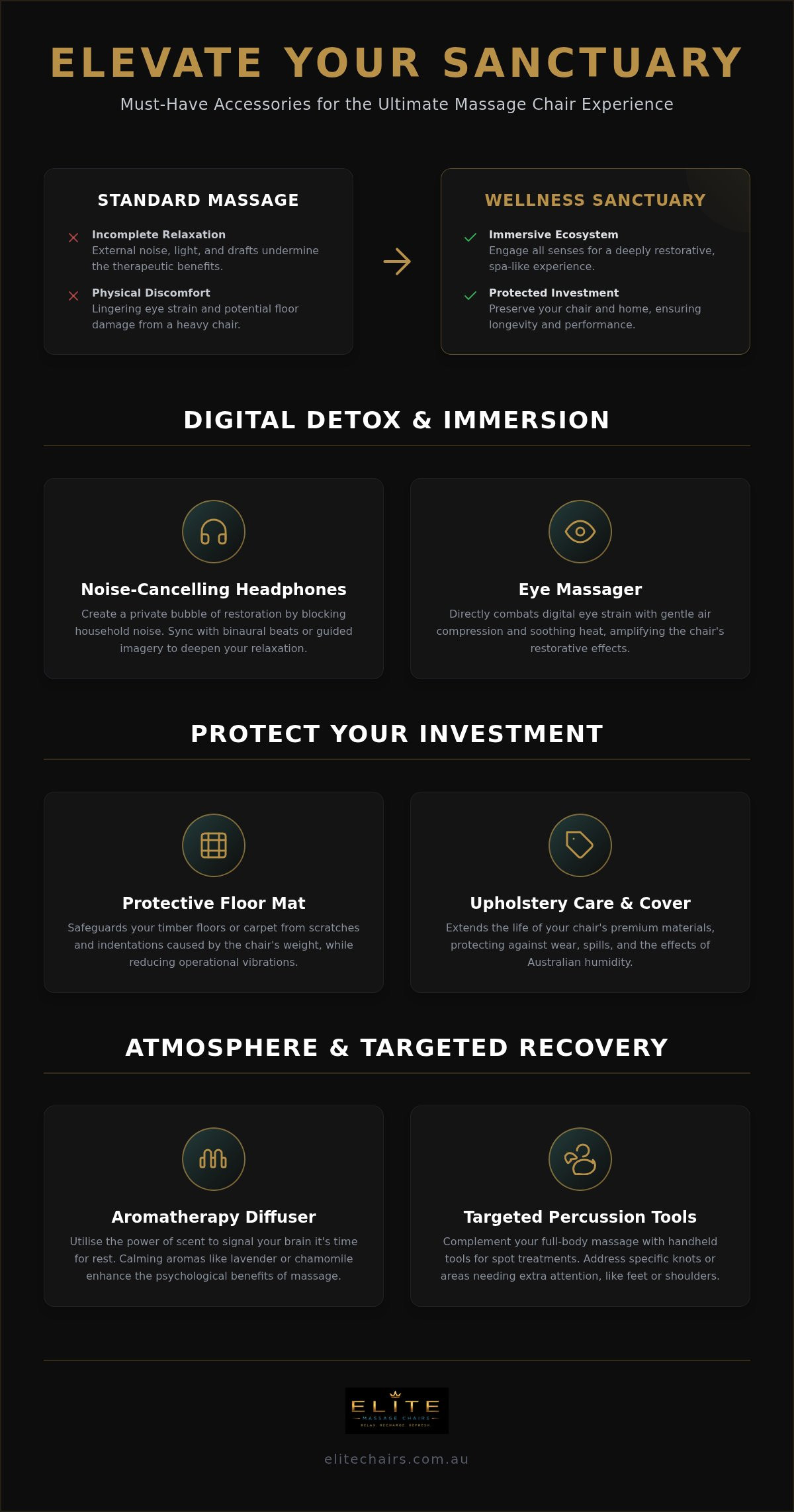 Must-have massage chair accessories