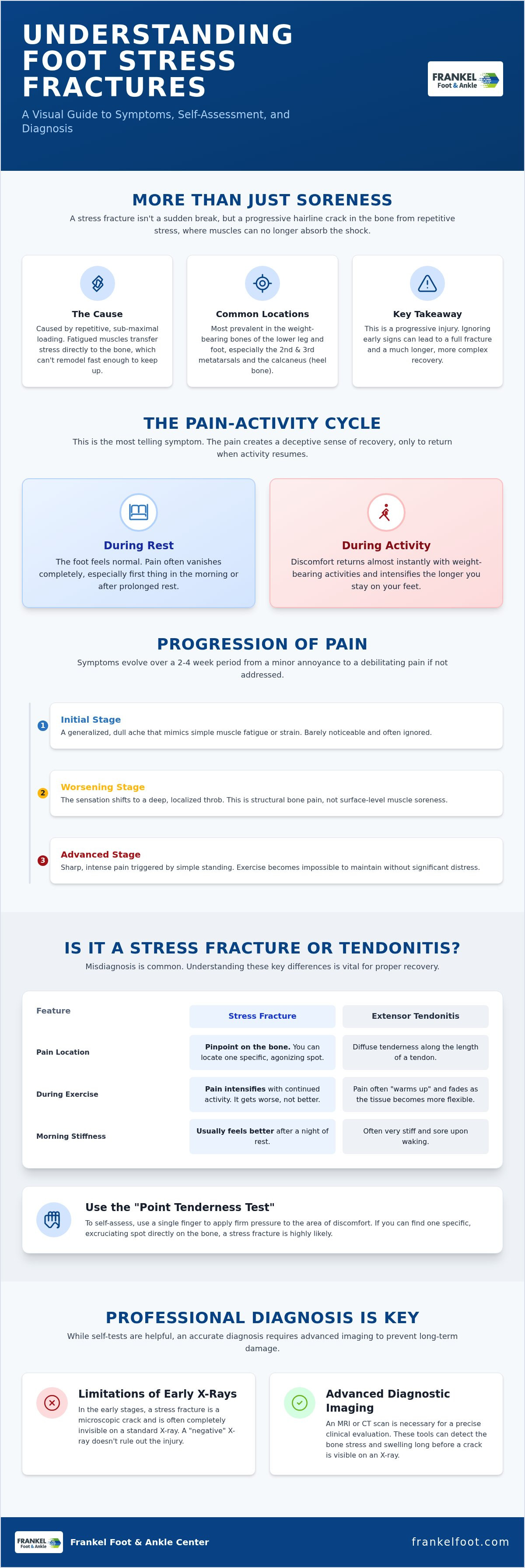 Stress fracture foot symptoms