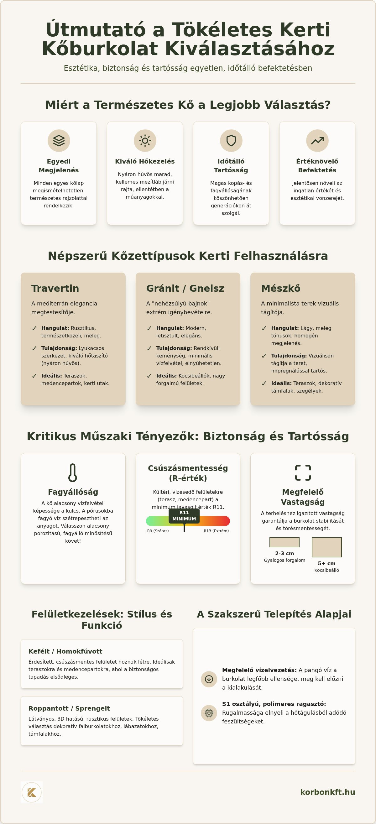 Kerti kőburkolat