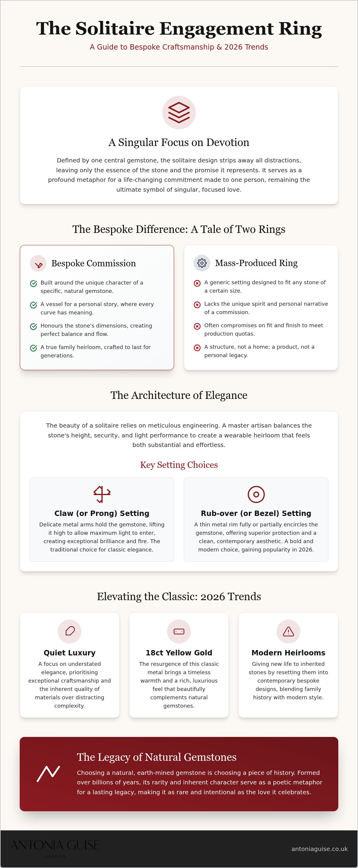 Solitaire engagement ring