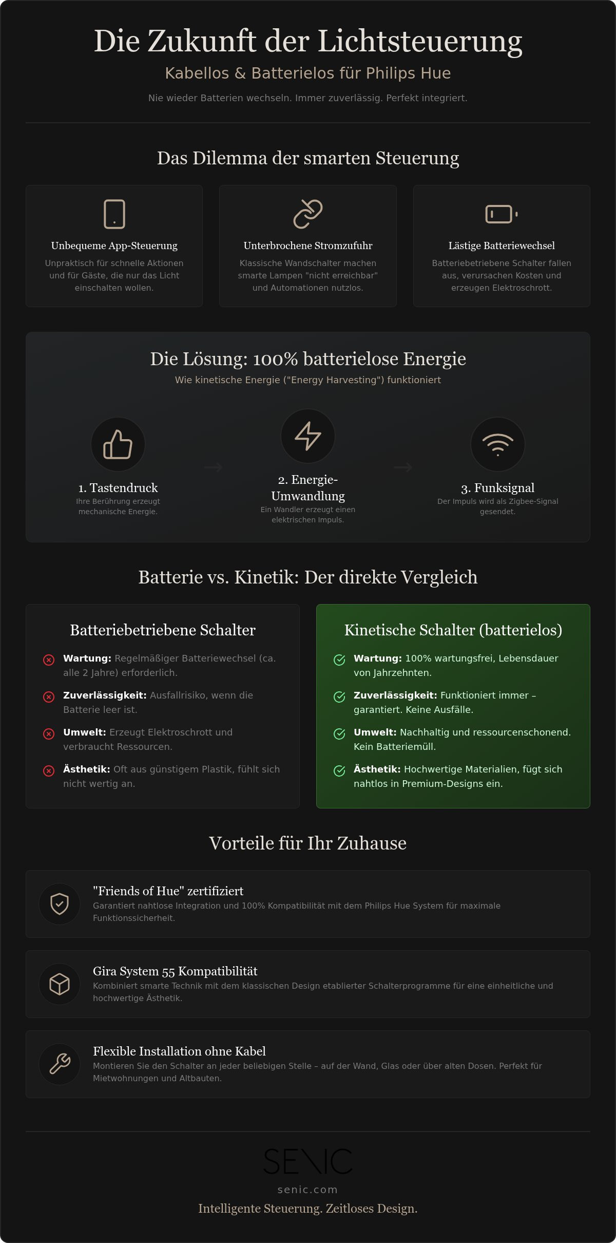 Philips Hue Schalter kabellos