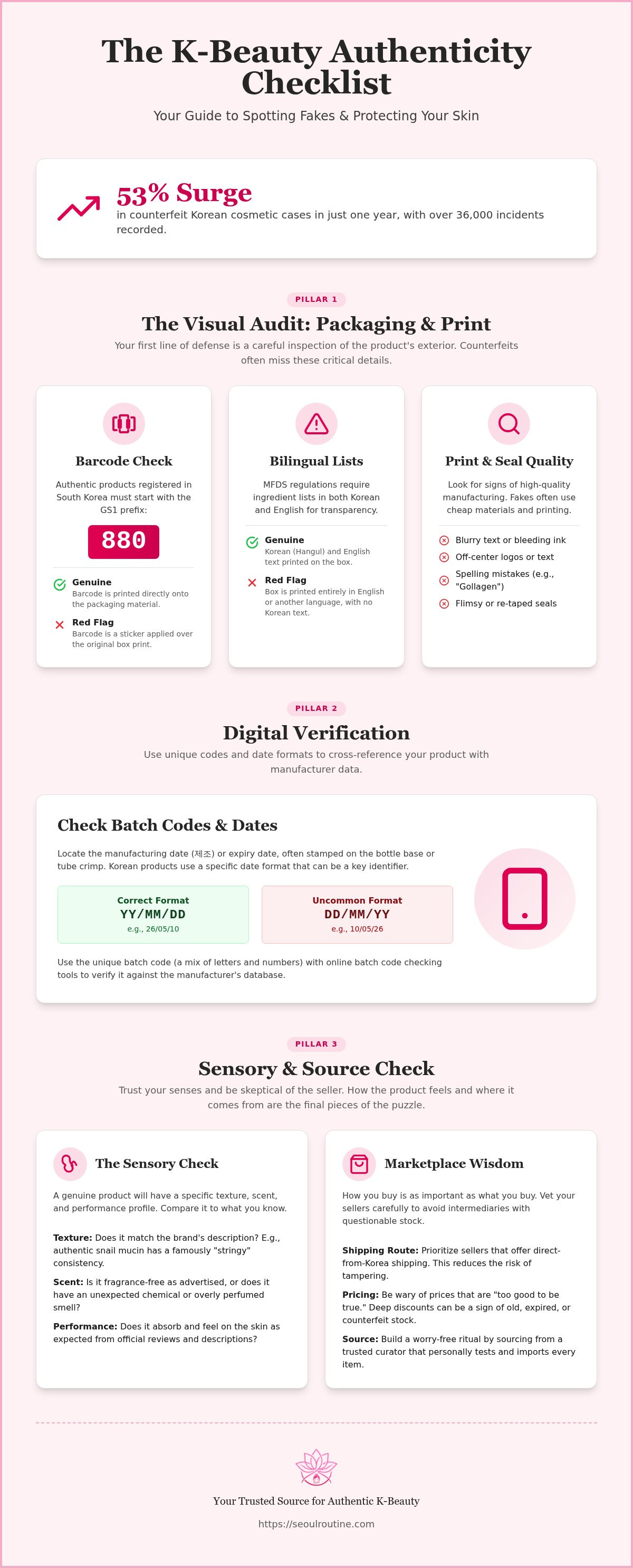 How to verify K-beauty authenticity