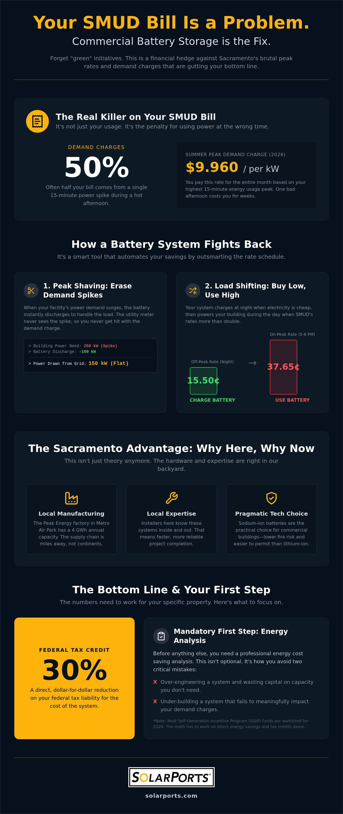 Commercial battery storage Sacramento