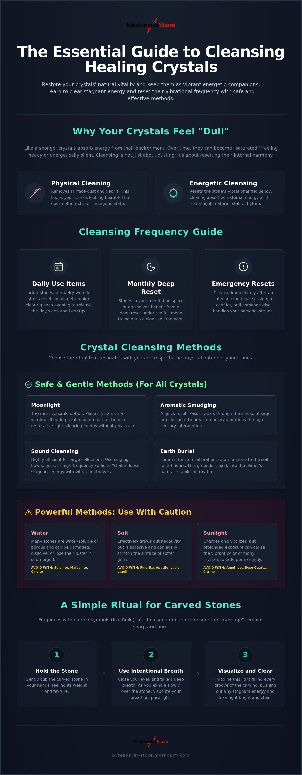 How to cleanse healing crystals