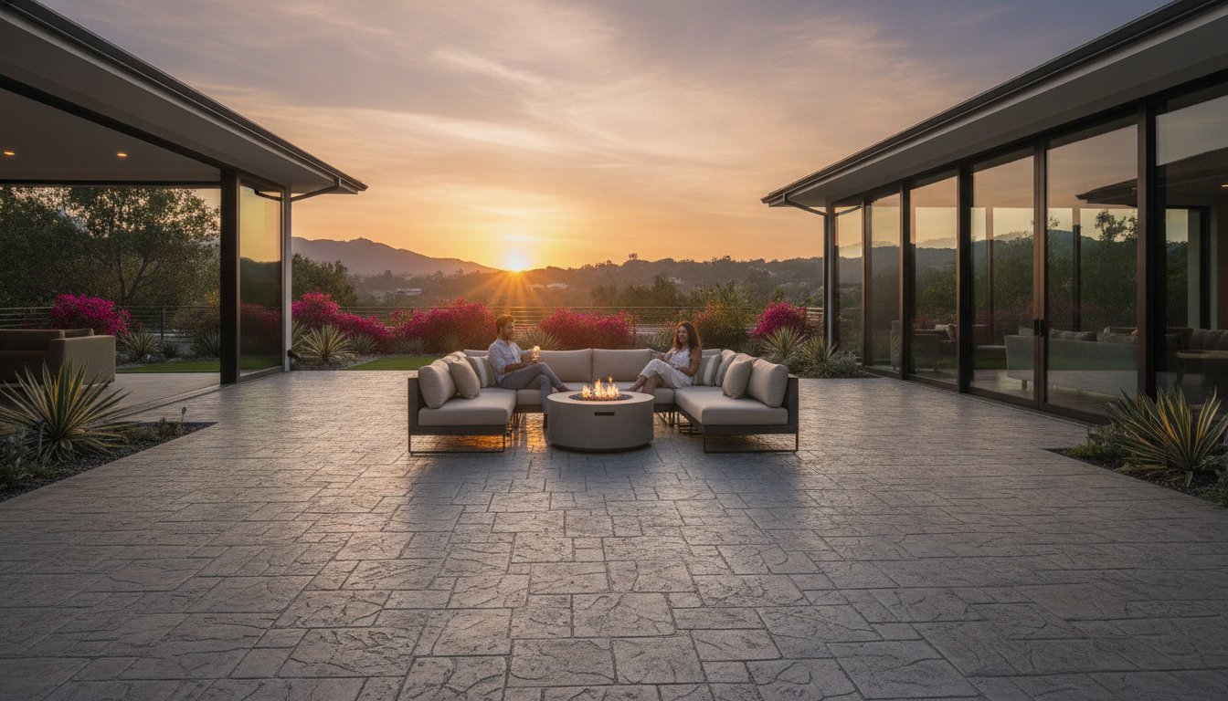 12 Stamped Concrete Patio Ideas for Los Angeles Outdoor Living in 2026