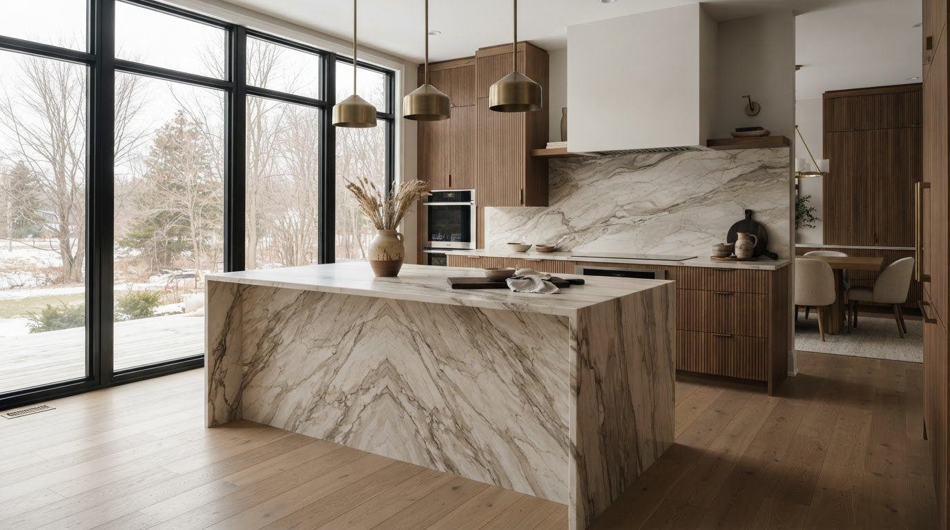 2026 Canadian Kitchen Countertop Trends: Luxury Slab Guide