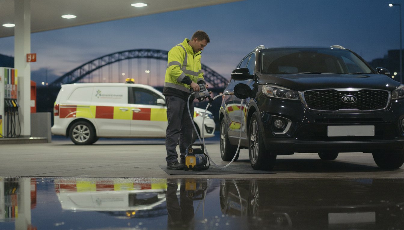 24 Hour Fuel Drain Newcastle: Emergency Wrong Fuel Recovery 2026