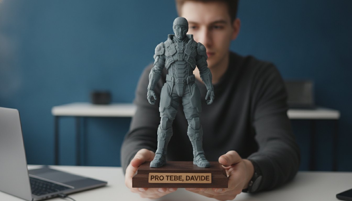3D tištěná soška na zakázku: Originální dárek pro přítele, který nemá nikdo jiný (2026)