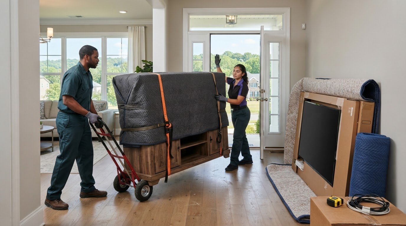 4 Things to Consider When Moving a Large TV and Entertainment Center in Haymarket