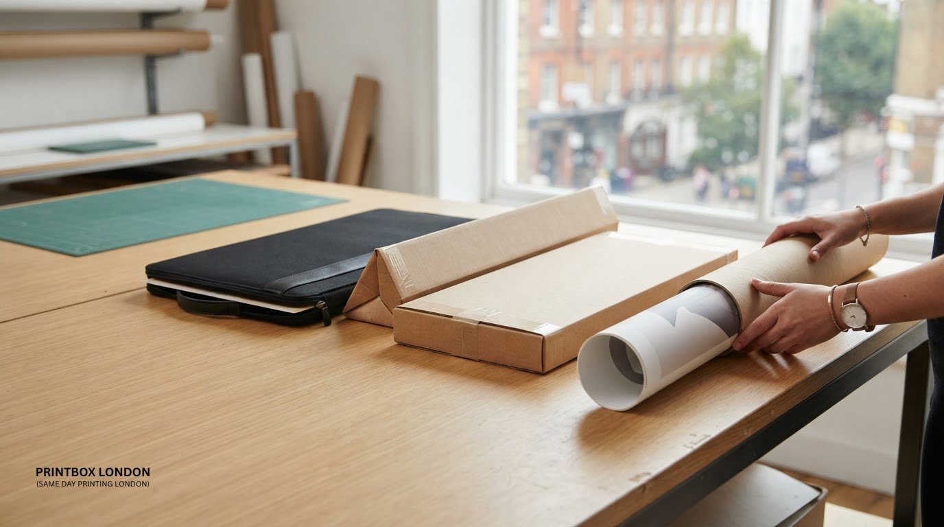 5 ways to transport A0 posters, from tubes to flat packing
