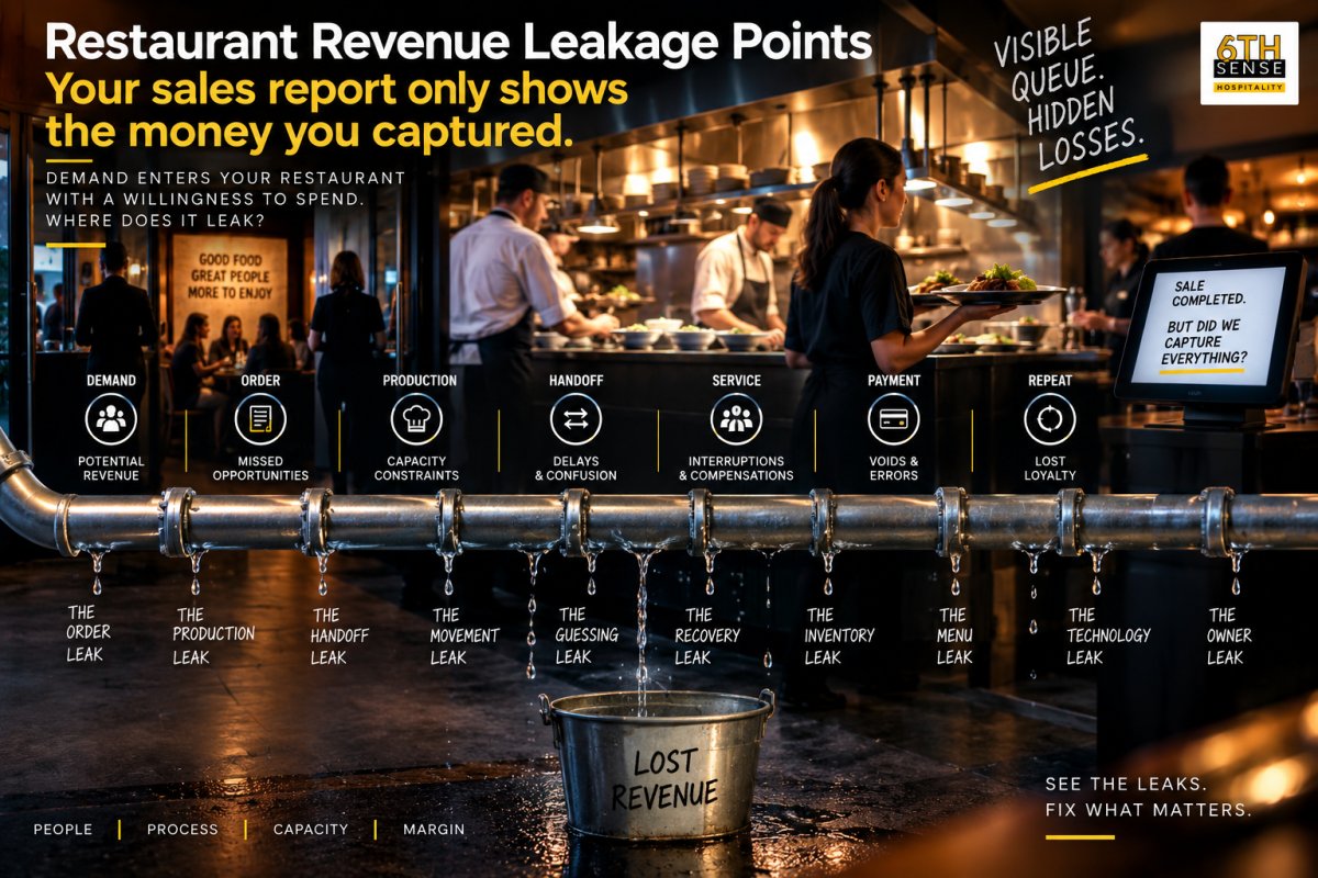 Restaurant Revenue Leakage Points: Your Sales Report Only Shows the Money You Captured