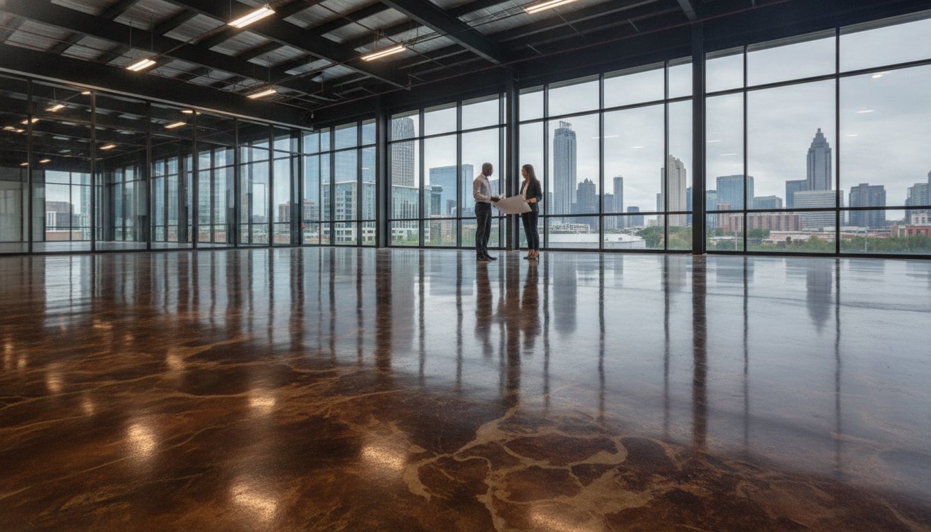 Acid Stained Concrete Floors Georgia: The 2026 Industrial Buying Guide