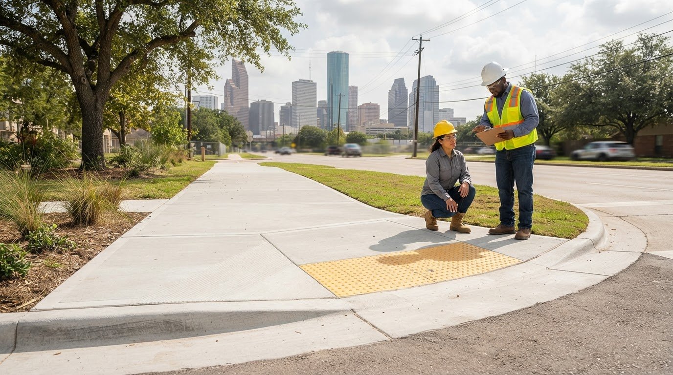 ADA Compliant Sidewalk Construction Houston: Choose an Option