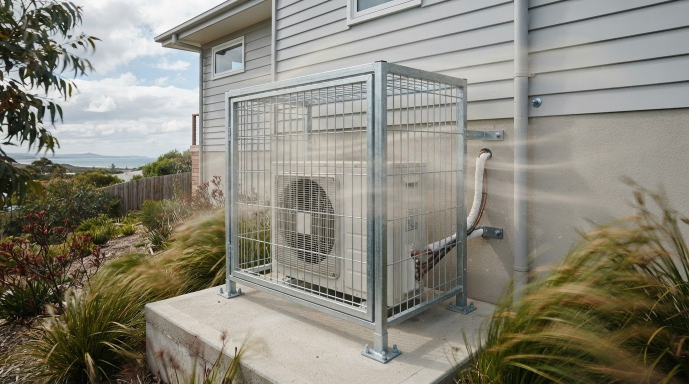 Air conditioner cage wind resistance rating: what to check before choosing