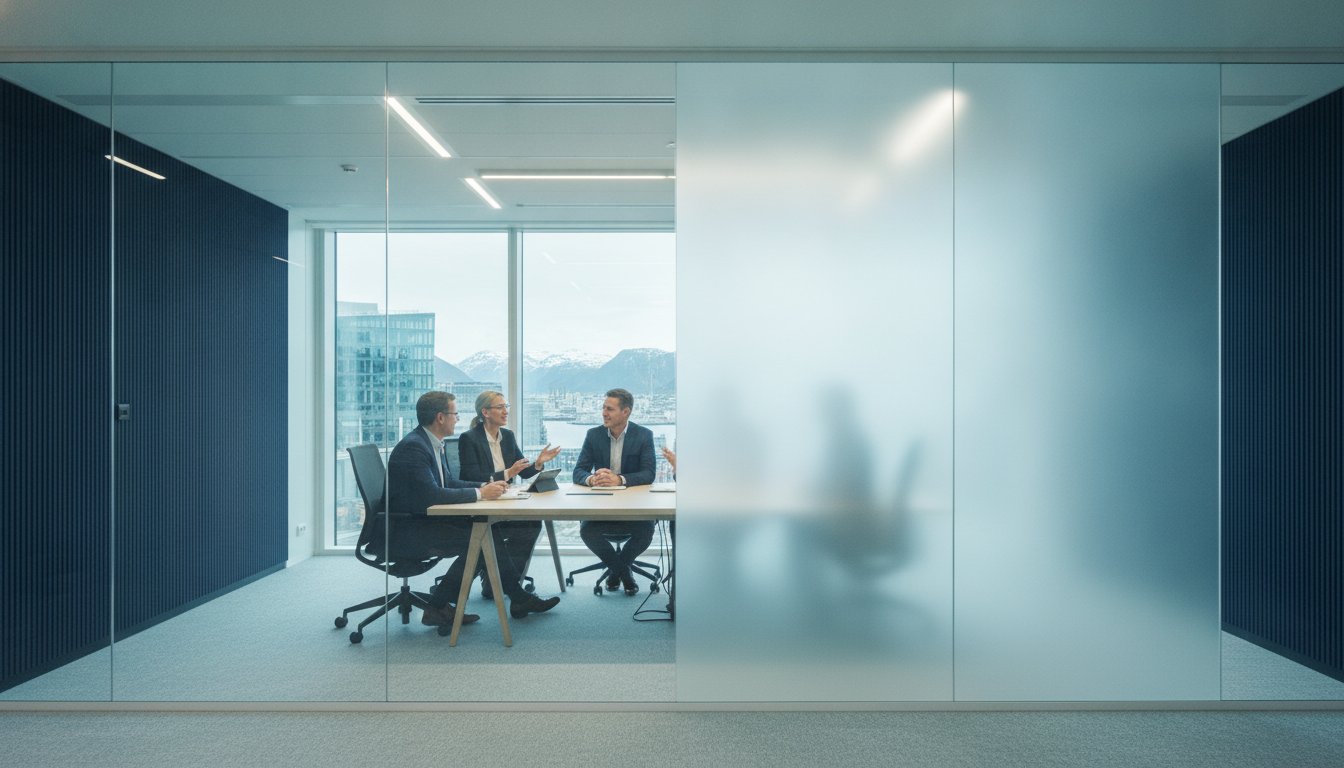 Alternativ til frostet folie: Oppgrader glassveggene med smart teknologi (2026)