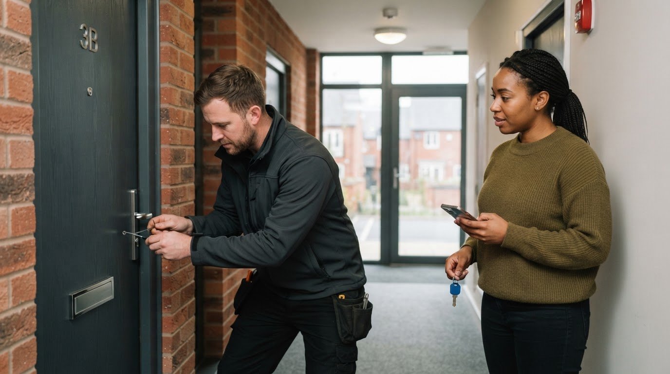 Apartment lockout help in Warrington, including prices