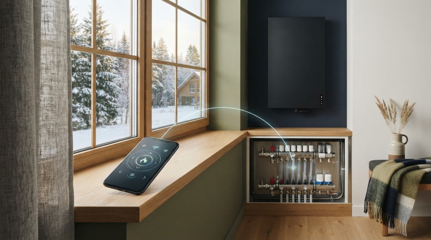 Apkures sistēmas automatizācija ar tālruni un interneta moduli