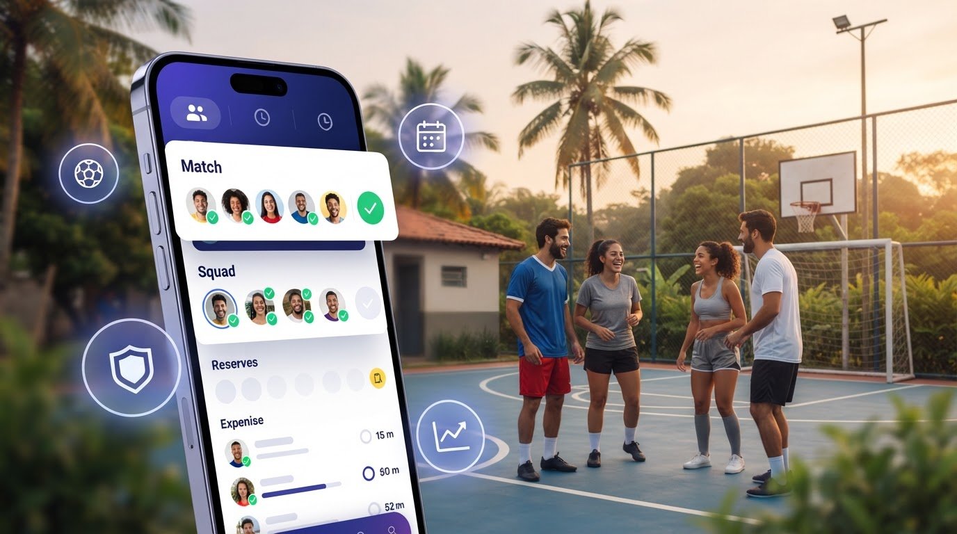 App para organizar pelada: compare recursos e escolha o seu