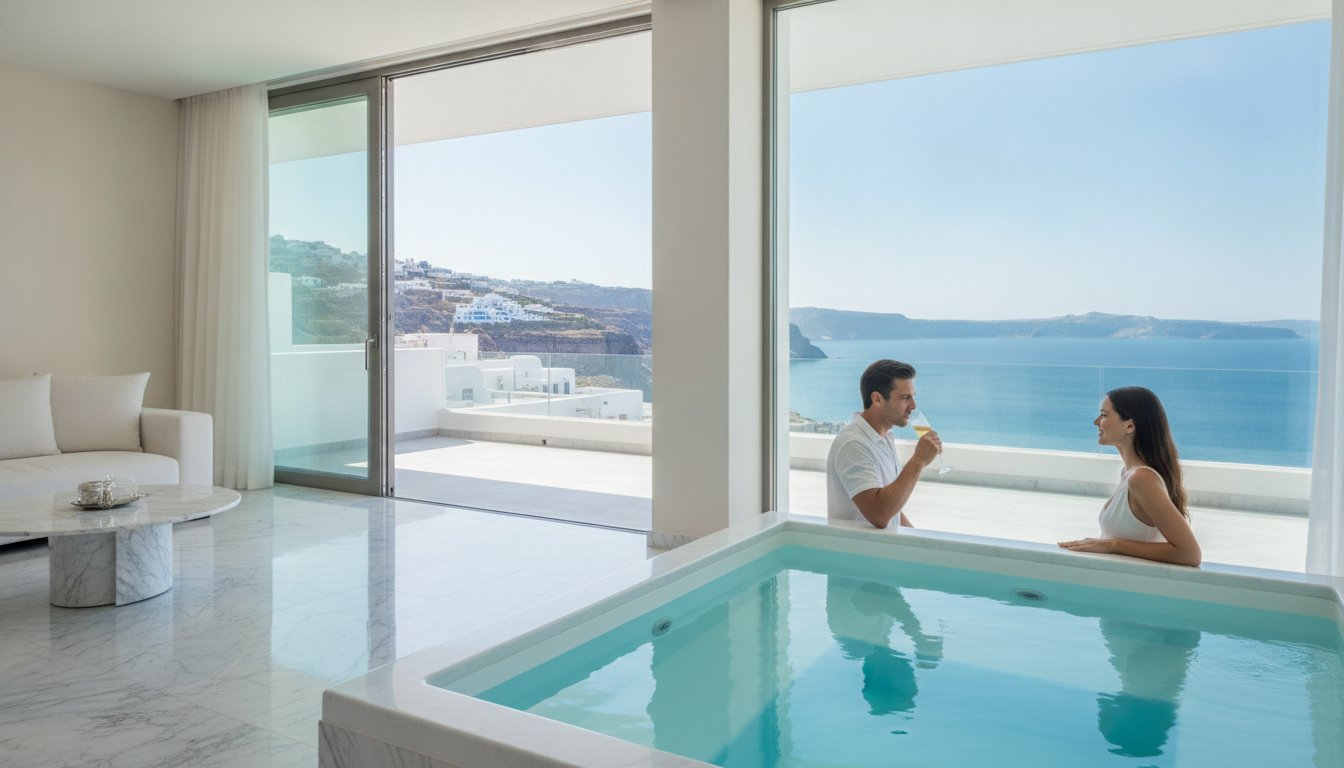 Aqua Platinum: Η Απόλυτη Εμπειρία Πολυτελούς Διαμονής με Ιδιωτικό Τζακούζι