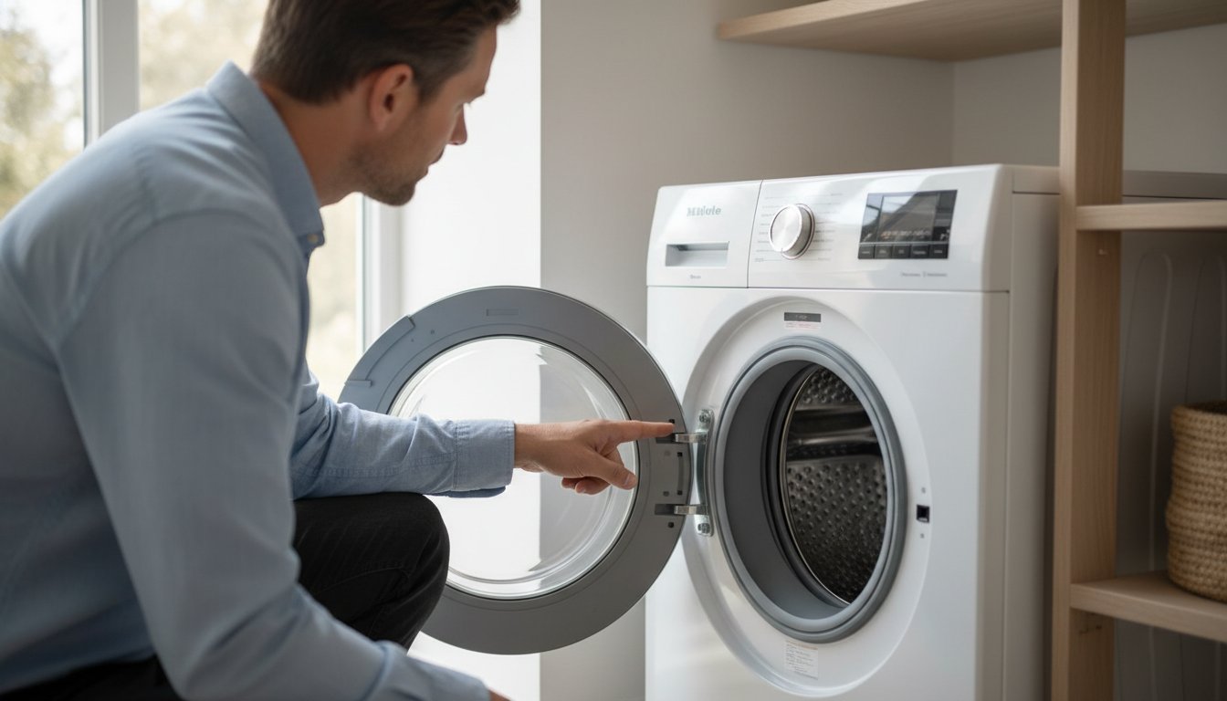 Aflæsning af typeskilt på Miele vaskemaskine: Find de rigtige reservedele 🛠️