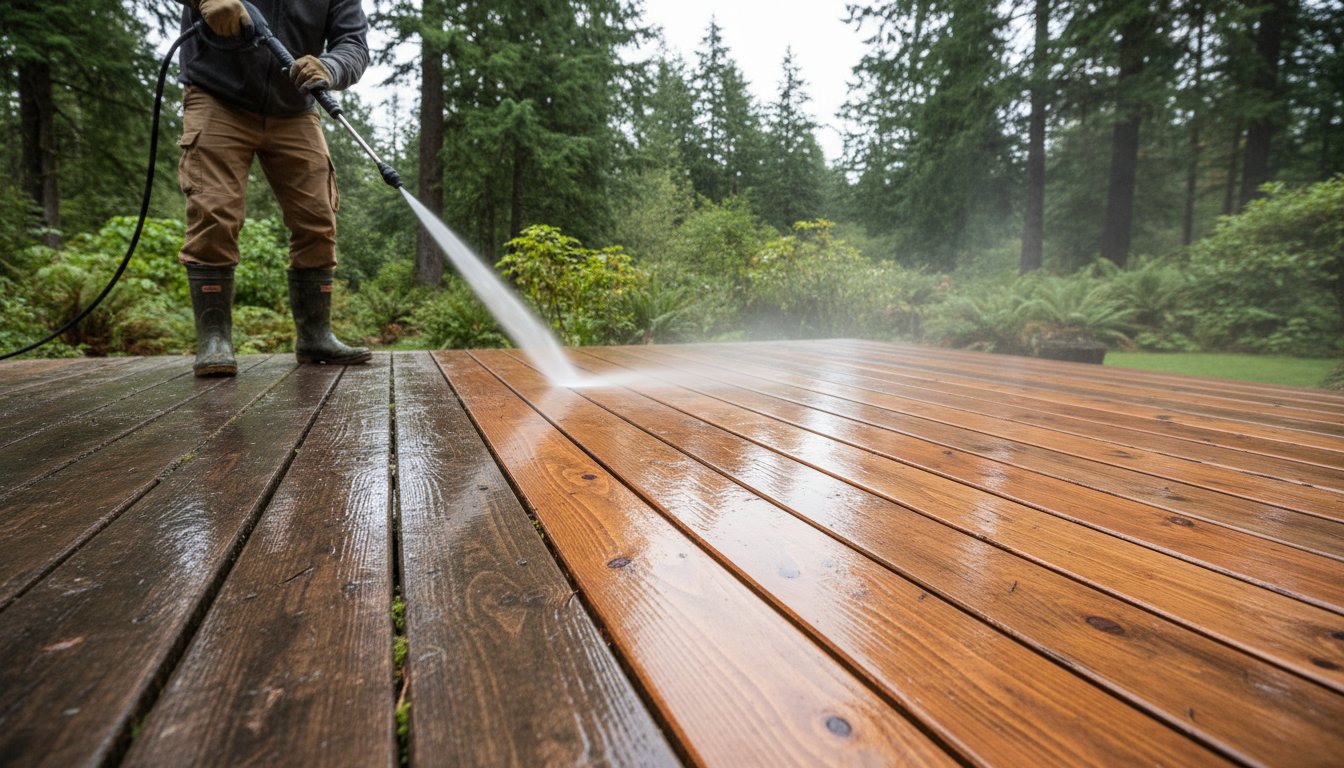 Pressure Washing Wooden Decks: The Ultimate Guide to a Damage-Free Clean (2026)