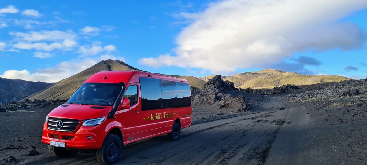 On the way to Landmannalaugar, Iceland highlands
