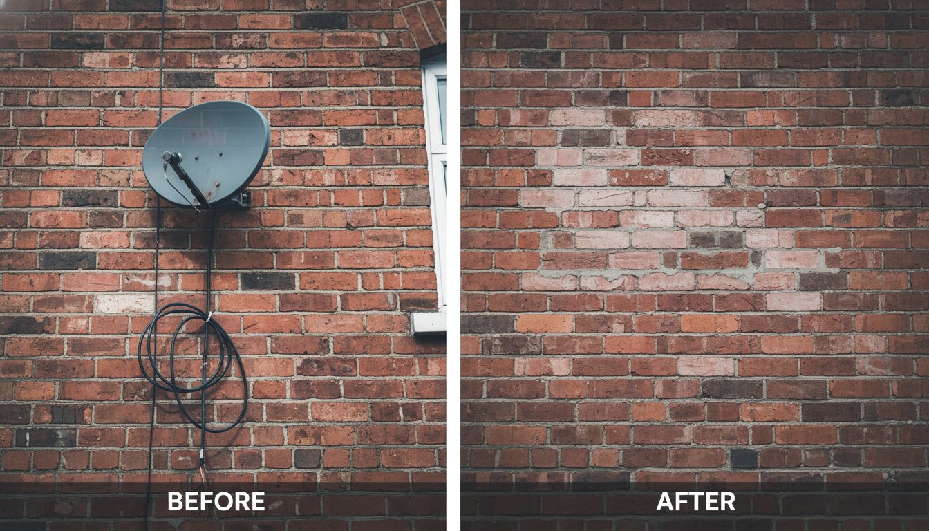 Making Good Your Wall After Dish Removal: The Complete UK Guide