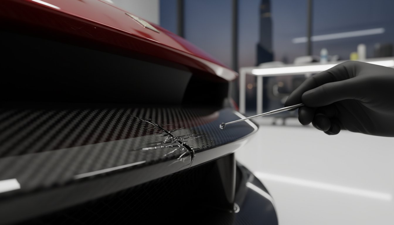 Ferrari Carbon Fiber Repair in Dubai: Expert Structural & Aesthetic Restoration