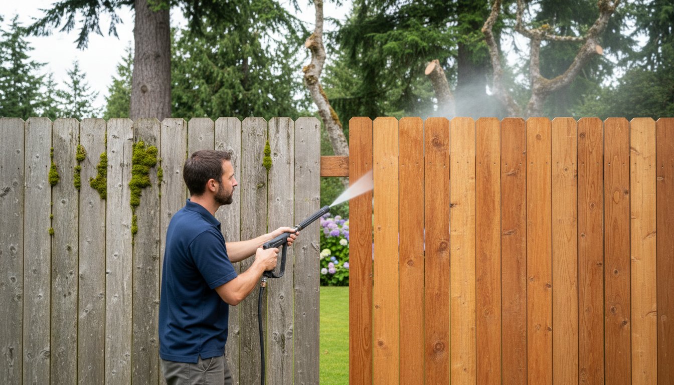 Professional Fence Power Washing Service: Restore Your Property’s Curb Appeal
