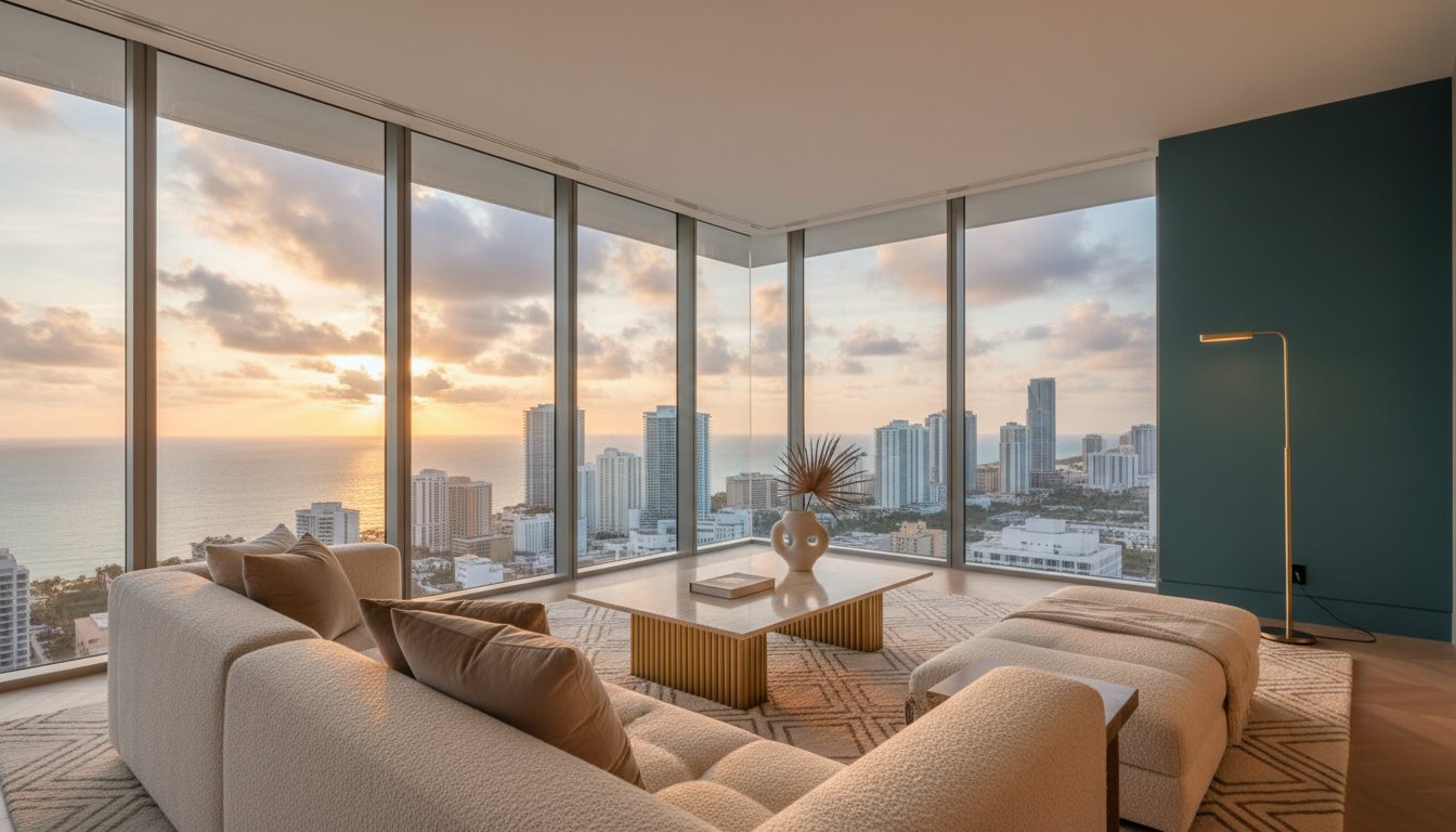 Miami Penthouse Interior Design Firm: Elevating Luxury Living in the Sky
